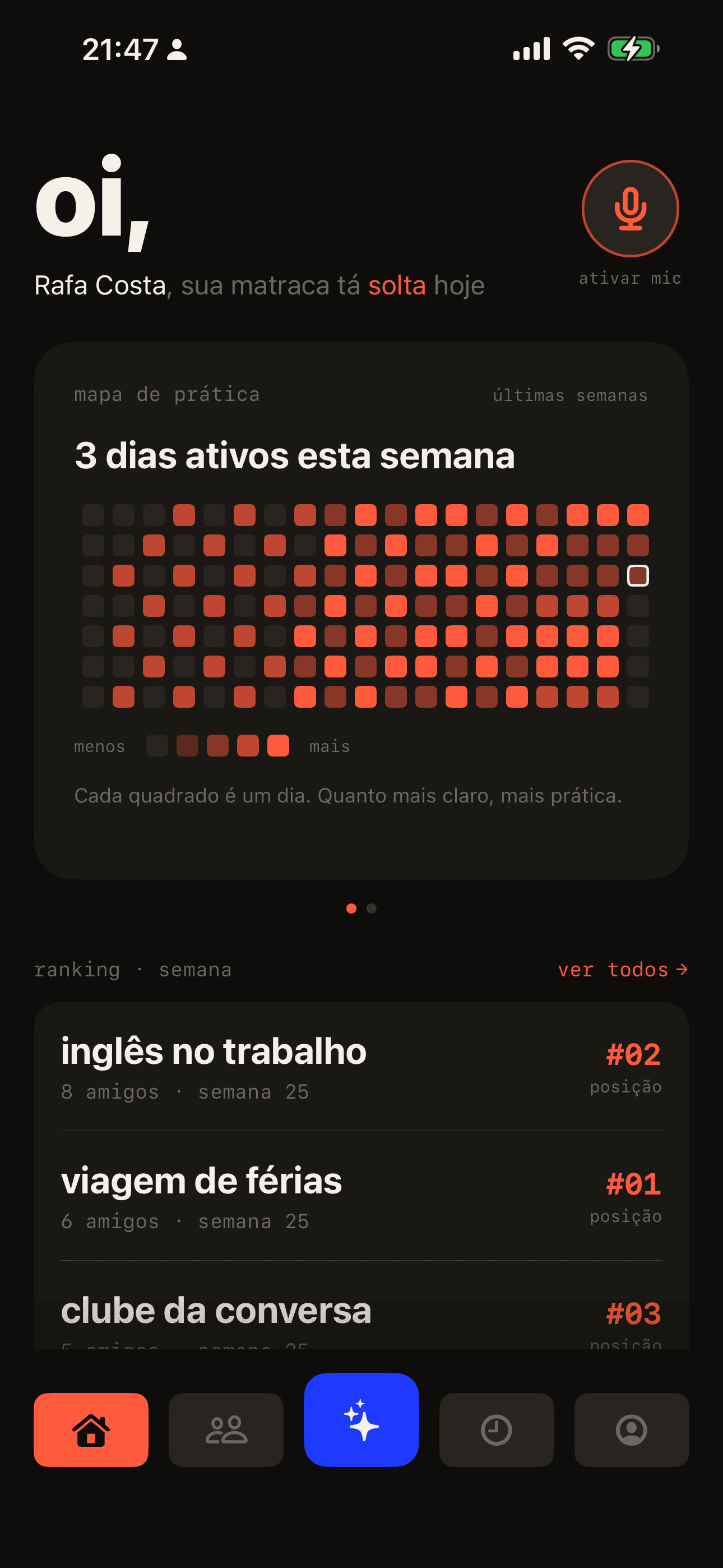app screen · matraca keyboard